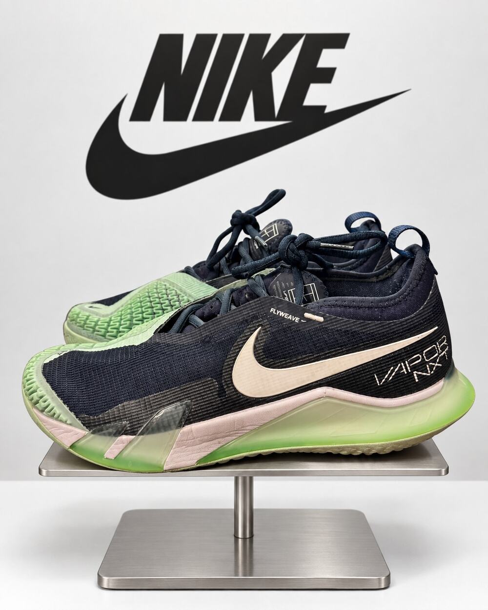 NikeCourt React Vapor NXT Obsidian Mint Foam Tennis Shoes Women’s 7.5